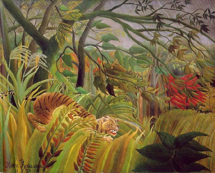 Henri Rousseau Surprise oil painting image